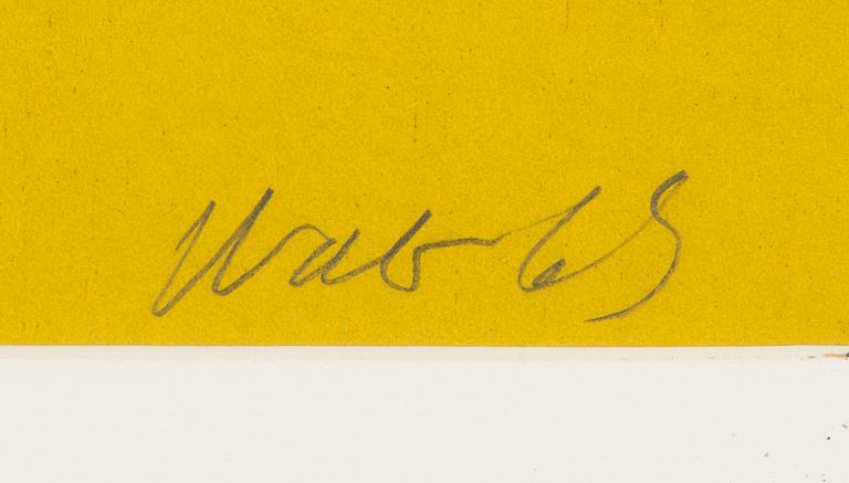 Raimo Walo, silkscreen, signed and dated -65, marked t.p.l'a 11/20.