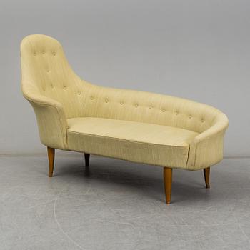 A 'Lustgården' chaise lounge by Kerstin Hörlin Holmquist, by Nordiska Kompaniet, Sweden, designed in 1958.