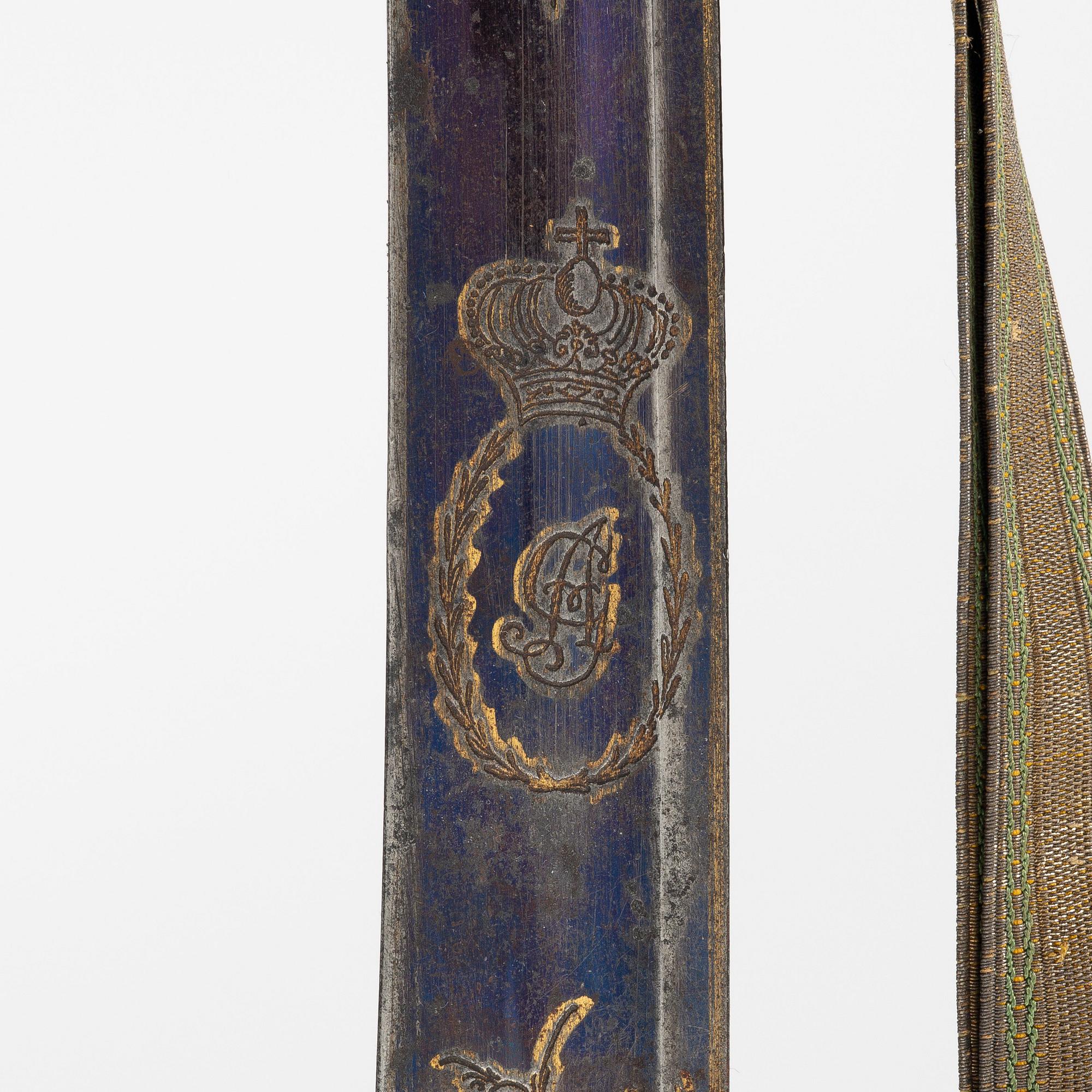 A Swedish officer's sabre from around the year 1800.