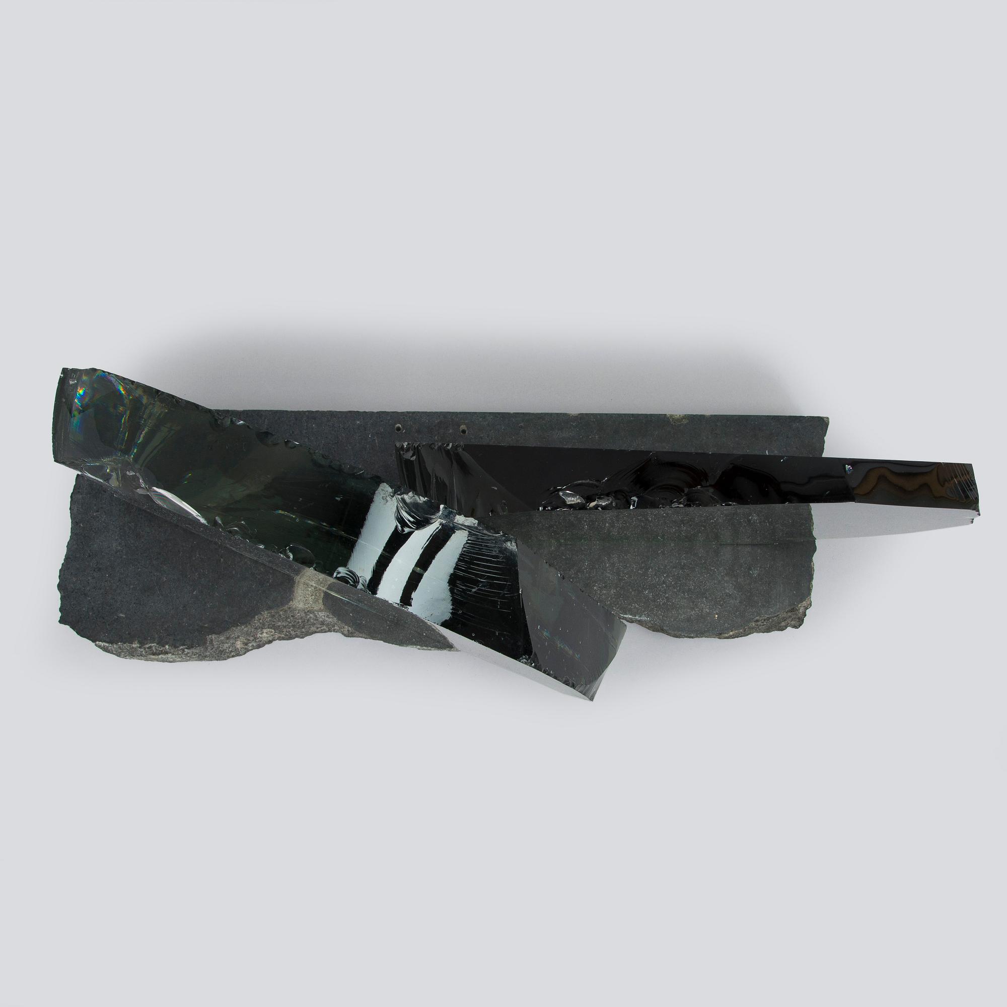 Timo Sarpaneva, veistos sarjasta "Lasin aika", signeerattu Timo Sarpaneva Iittala 1987.