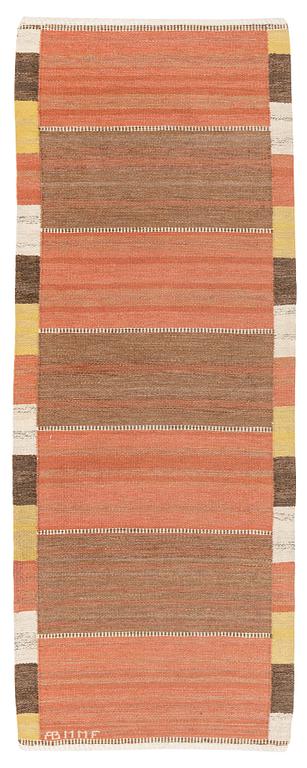 Märta Måås-Fjetterström, a runner, "Malmstens gångmatta", flat weave, ca 215 x 82,5 cm, signed AB MMF.