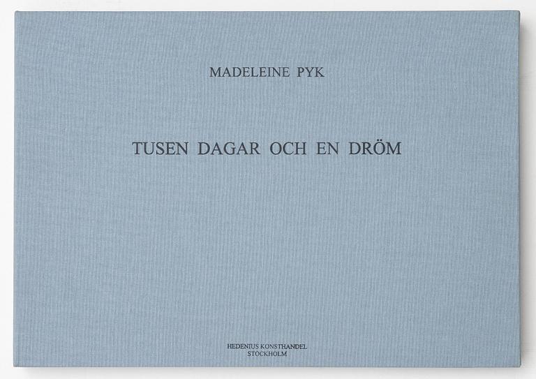 Madeleine Pyk, "Tusen dagar och en dröm", portfolio with 4 lithographs in colours and a book.