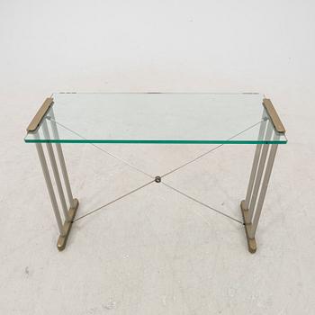 Peter Ghyczy, A 1980s glass and metal sideboard.