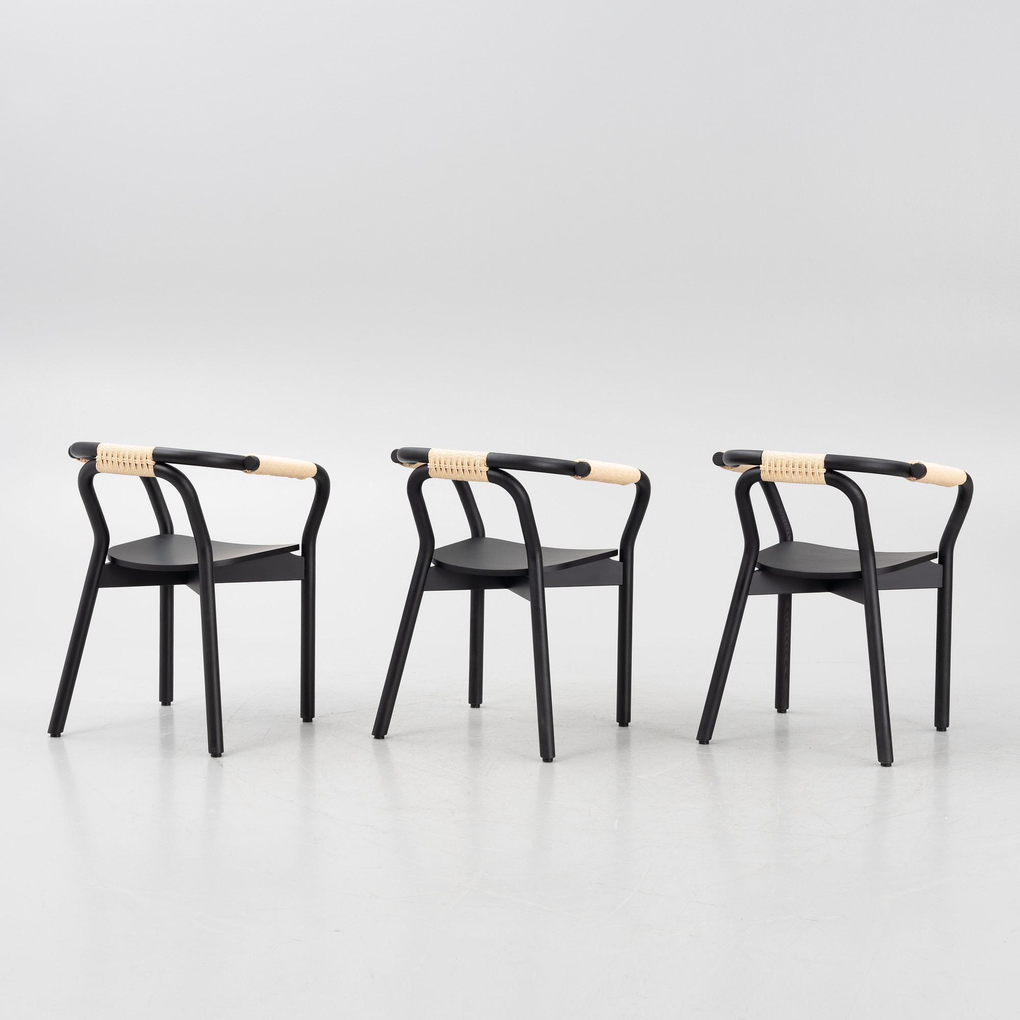 Tatsuo Kuroda, six "Knot" chairs, Normann Copenhagen, Denmark.