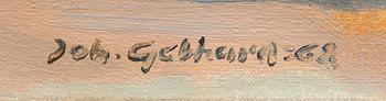 JOHANNES GEBHARD, olja på duk, signerad och daterad -68.