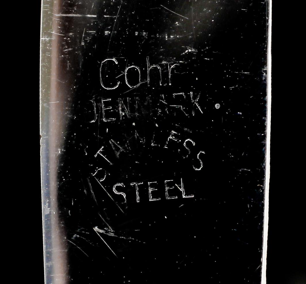 FRUKTKNIVAR, 12 st, silver, Cohr, Danmark. Vikt med stålblad ca 541 g.