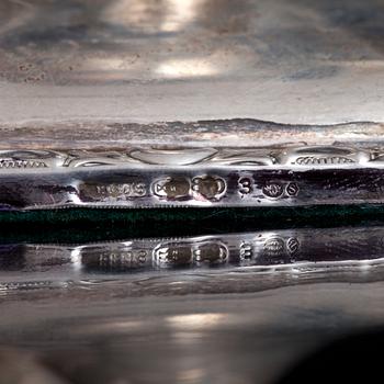 LJUSSTAKAR, ett par, silver. 1900-talets första hälft.