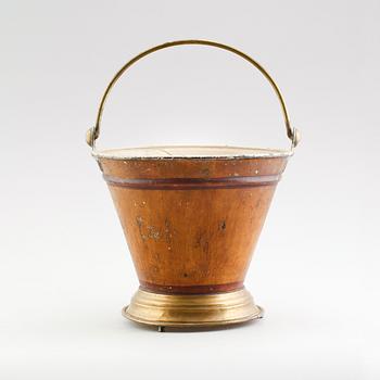 VINKYLARE, mässing och bemålad plåt, 1800-tal.