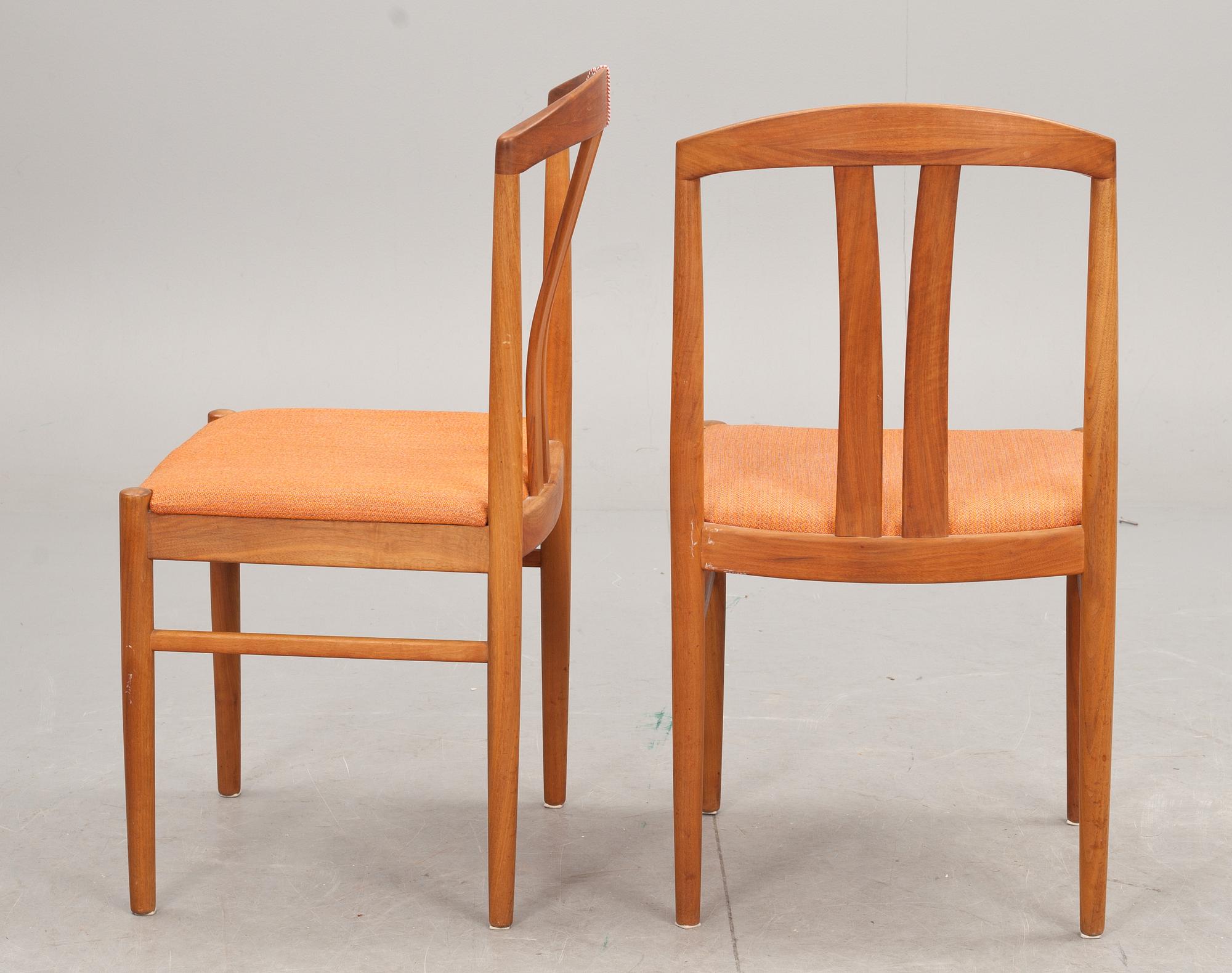 MATBORD och STOLAR, 4 st, 1960/70-tal.