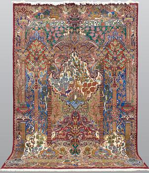 A carpet, Kashmar, 302 x 201 cm.