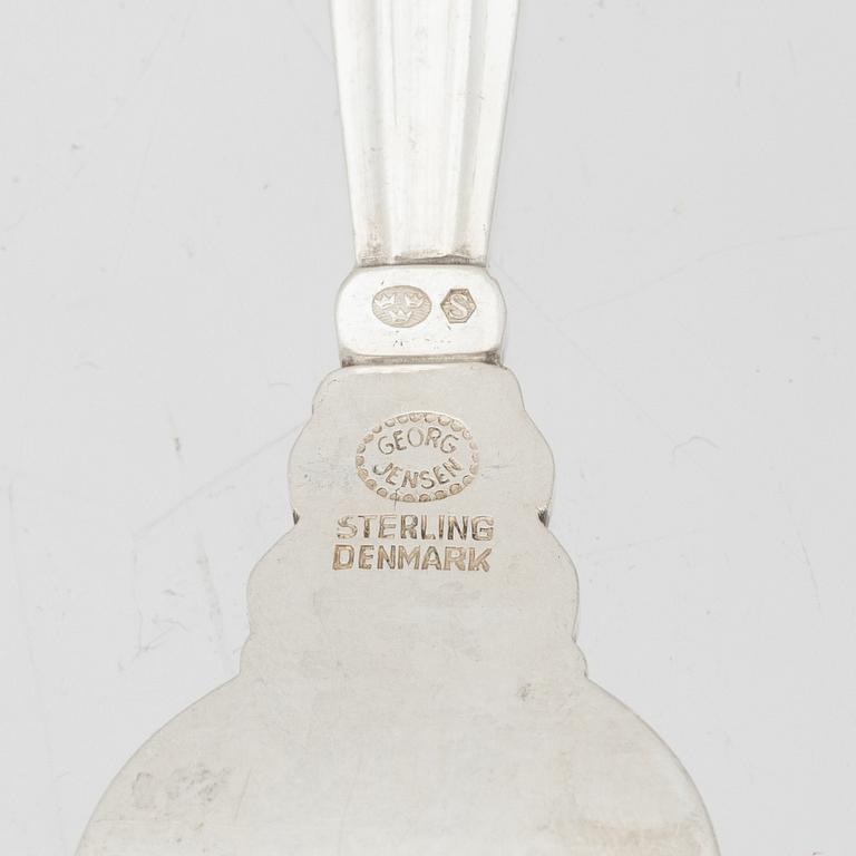 Johan Rohde, a sterling silver cutlery set, 'Konge/Acorn', Georg Jensen, Denmark, after 1945 (63 pieces).