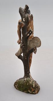 SKULPTUR, skuret trä, 1600-/1700-tal.