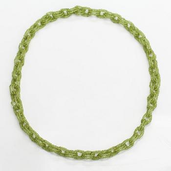 Halsband, peridoter.