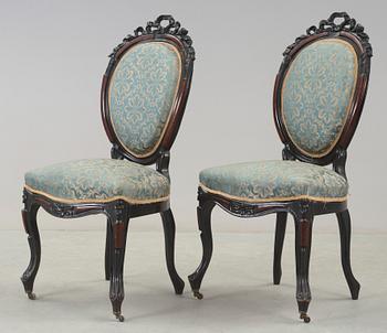 STOLAR, ett par, nyrokoko, 1800-talets andra hälft.