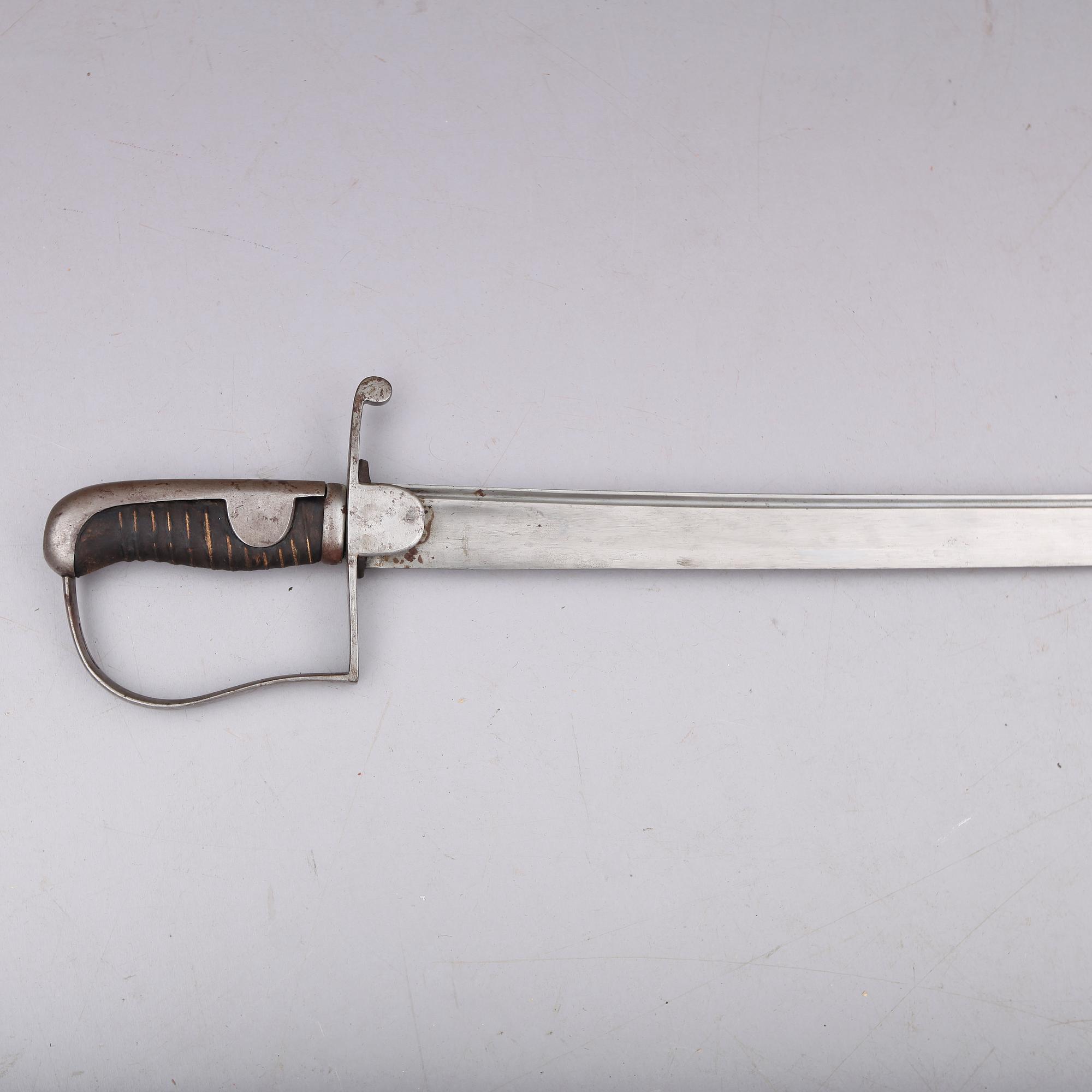 SABEL, modell 1831, för artilleriet.