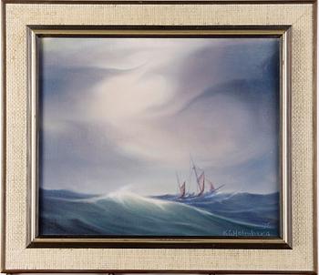 HOLMBERG, KARL GUSTAV, olja på duk, sign o dat 1976, även a tergo.