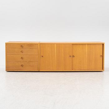 Børge Mogensen, a sideboard module and one chesst of drawers from Karl Andersson & Söner, 1950's/60's.