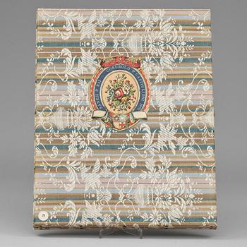 ENRICO BAJ och ROBERTO SANESI, bok i kassett innehållande 4 etsningar, sign, nr 71 av 93.