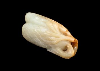 SKULPTUR, nefrite, Kina, 1900-tal.