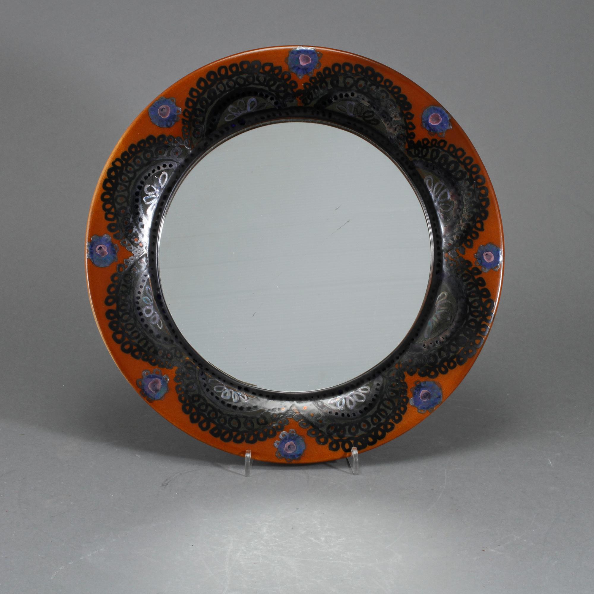 SPEGEL, ram i keramik, Hilkka-Liisa Ahola, Arabia, Finland, 1900-talets andra hälft.