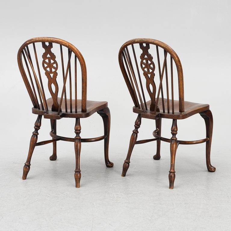 A set of seven chairs, Glenister, England, first half of the 20th Century.