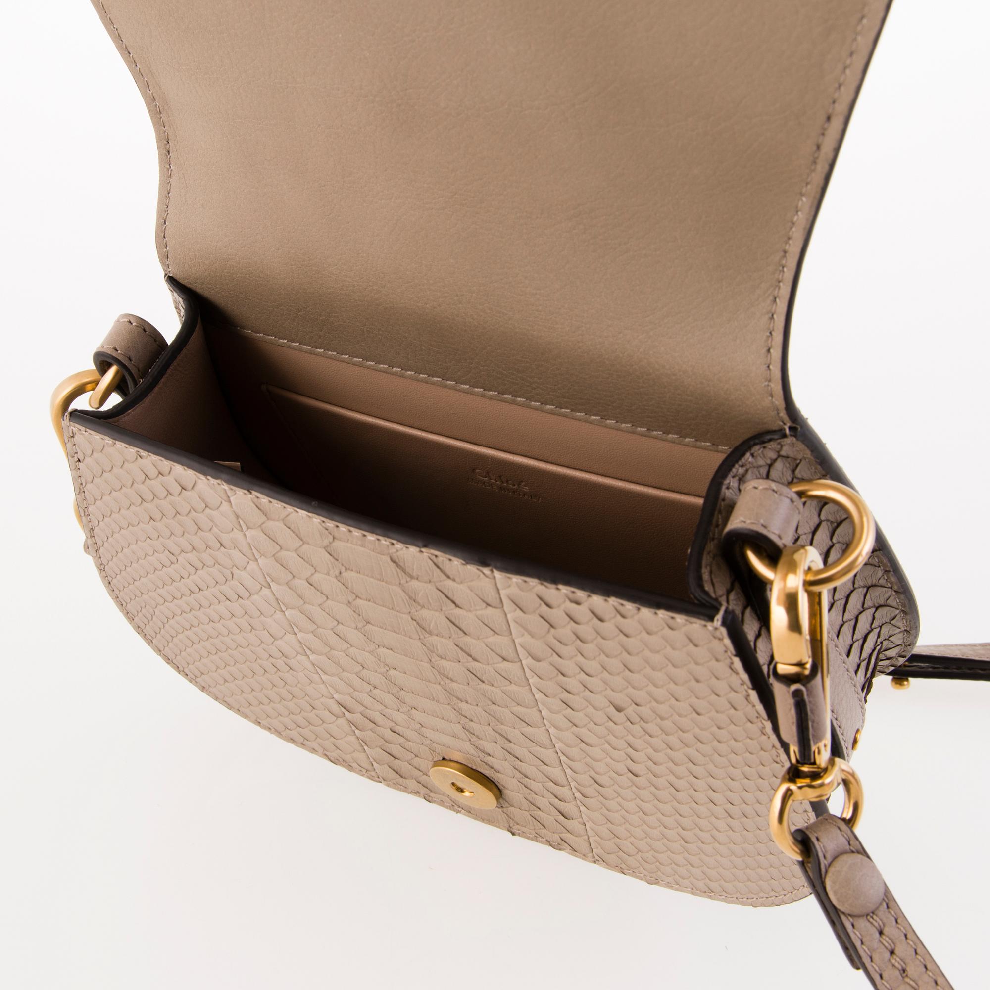 CHLOÉ Nile Bracelet Python Bag.
