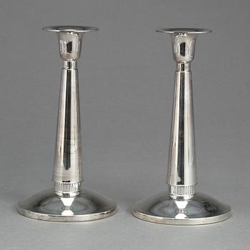 LJUSSTAKAR, ett par, silver, TESI, Göteborg, 1959.
