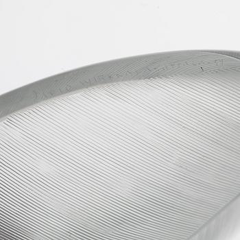 SKÅL, glas, "Lehti" (Blad), Tapio Wirkkala, Iittala, signerad och daterad -54.