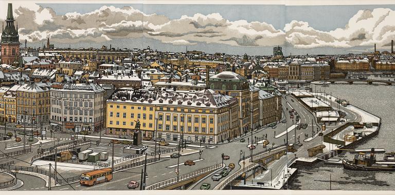 Svenolov Ehrén, Utsikt över Slussen.