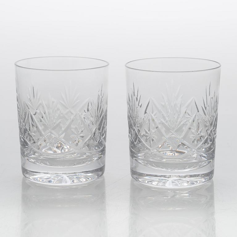 An 'Yrjö' crystal glassware set, 58 pieces, Riihimäen Lasi, Finland, latter half of the 20th century.