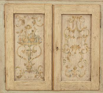 VITRINSKÅP, allmoge, 1800/1900-tal.