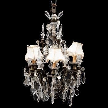 A Baroque style chandelier, mid 20th Century.