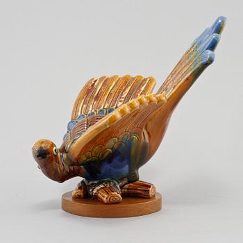 SKULPTUR, chamotterat stengods, Gunnar Nylund, Rörstrand, 1900-talets andra hälft.