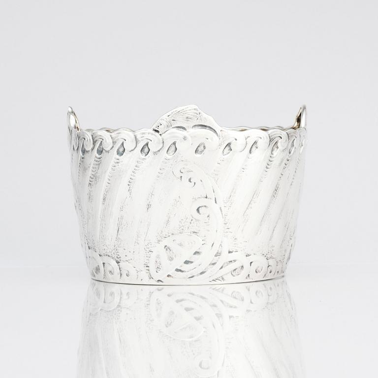 Anna Möcklin, an Art Nouveau silver flower pot, Firma K. Anderson, Stockholm 1911. Possibly designed by Ferdinand Boberg.