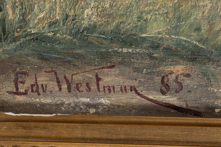 Edvard Westman, Landskap med kvarn, Danmark.