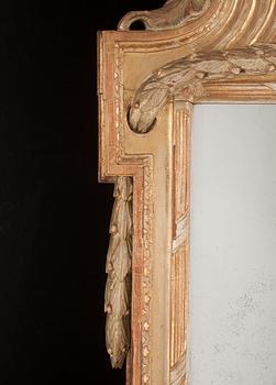 A late Gustavian late 18th century mirror.