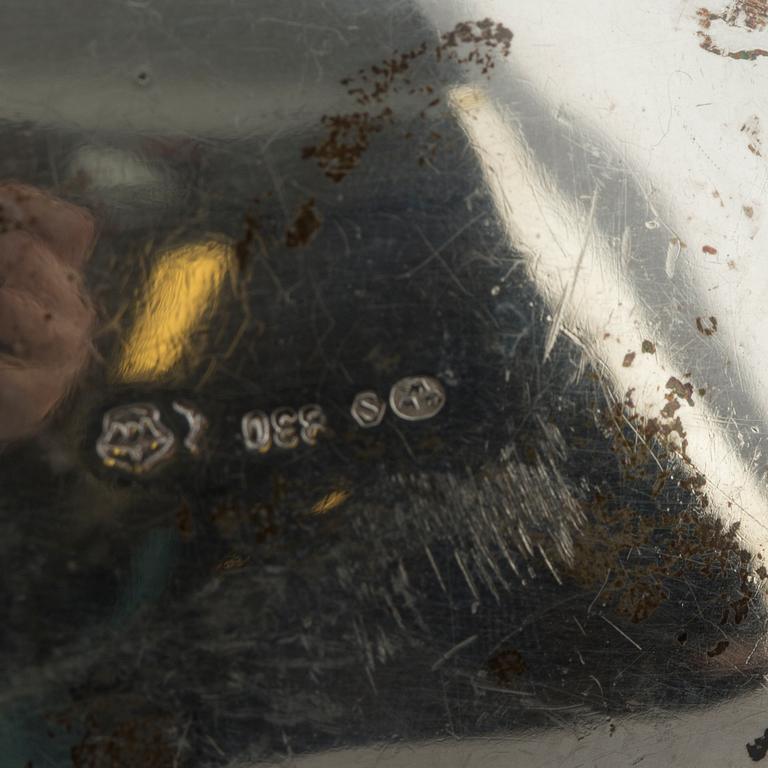 A German silver creamer and sugar bowl, first half of the 20th Century.