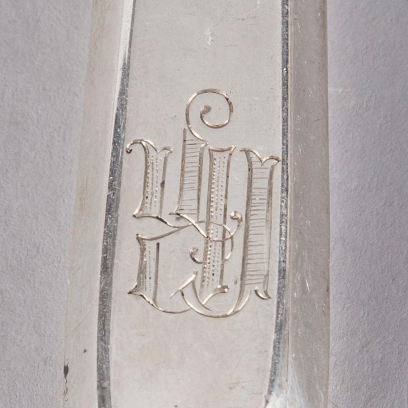 BESTICKUPPSÄTTNING, 24 delar, silver, Iisakki Saha, Björneborg 1899-1901. Vikt ca 730 g.