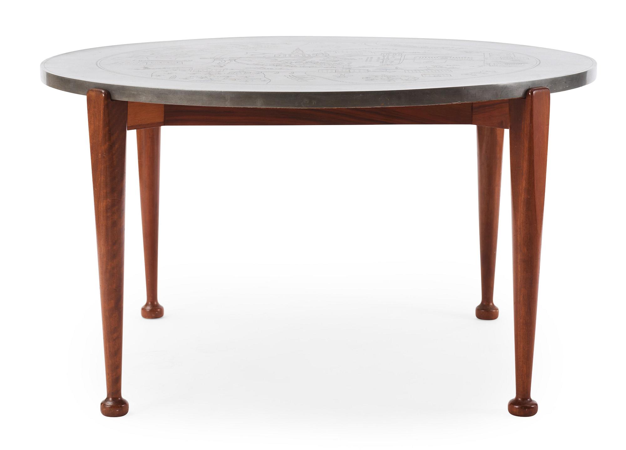 JOSEF FRANK & NILS FOUGSTEDT, soffbord, Firma Svenskt Tenn, Stockholm 1960.