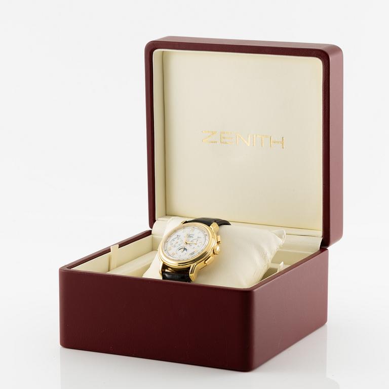 Zenith, El Primero, ChronoMaster, "Triple Calendar Moonphase", chronograph, ca 2002.