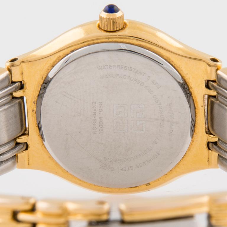 ARMBANDSUR, dam, Givenchy. Stål, delvis förgyllt.