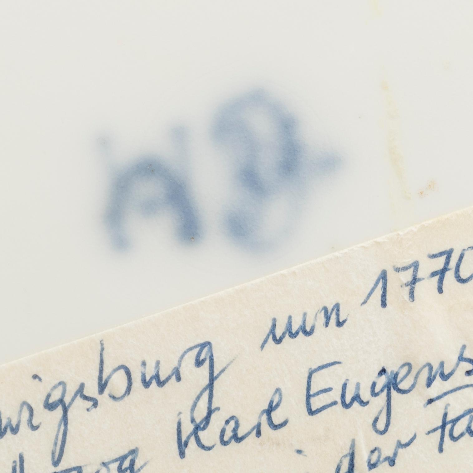 11 porcelain German Meissen, Ludvigsburg and Fürsenber 18th century dishes.