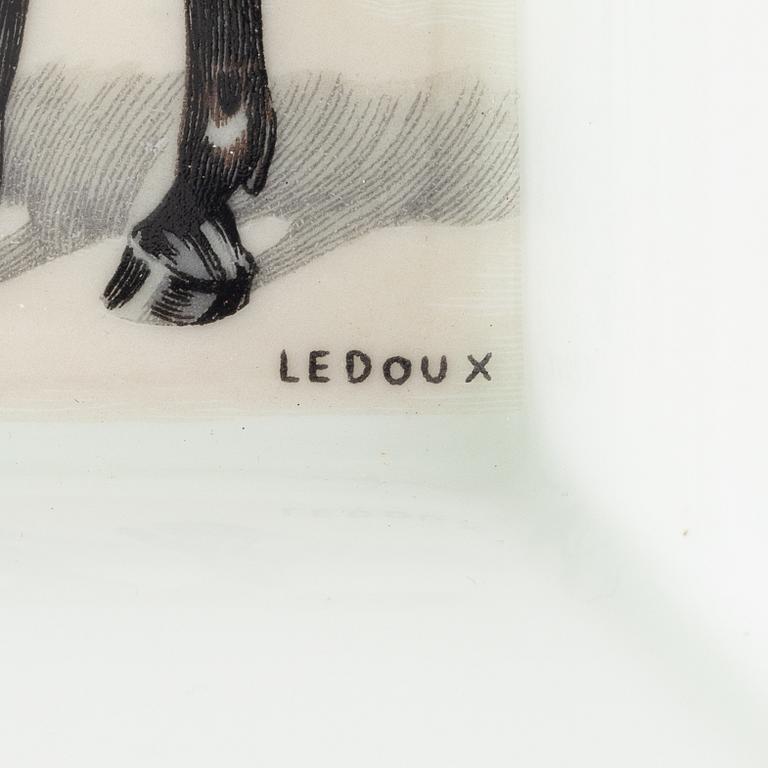 Hermès, askfat, två stycken, porslin, Paris, Frankrike.