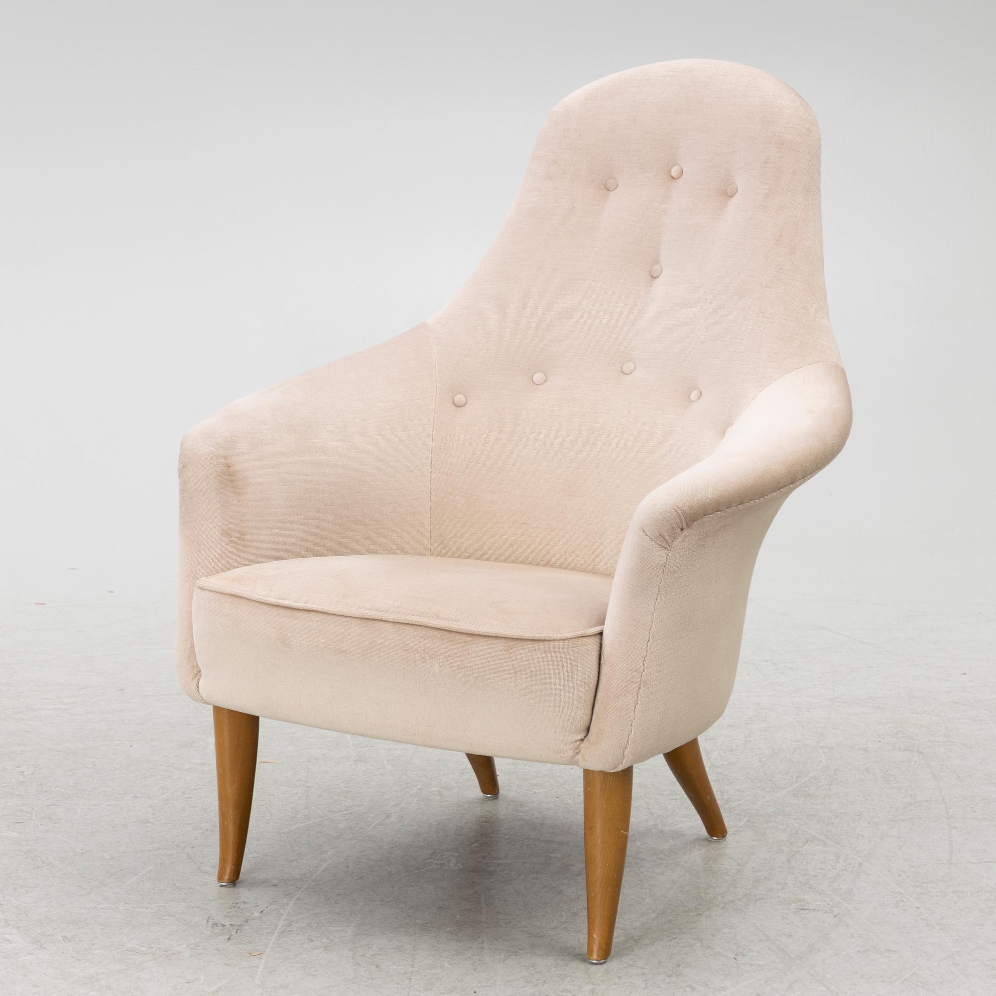 Kerstin Hörlin-Holmquist, a 'Lilla Eva' armchair, from the series 'Paradiset', Nordiska Kompaniet, Sweden, 1950's/60's.