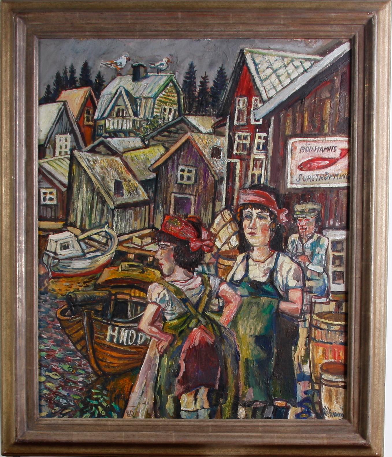 NORDBERG, OLLE. Olja på pannå, sign o dat -67.