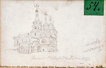 412. Ilja Jefimovitj Repin, A CHURCH IN NIZHNY NOVGOROD.