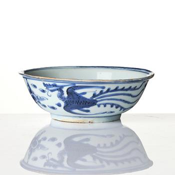 Skål, porslin. Mingdynastin, Wanli (1572-1620).