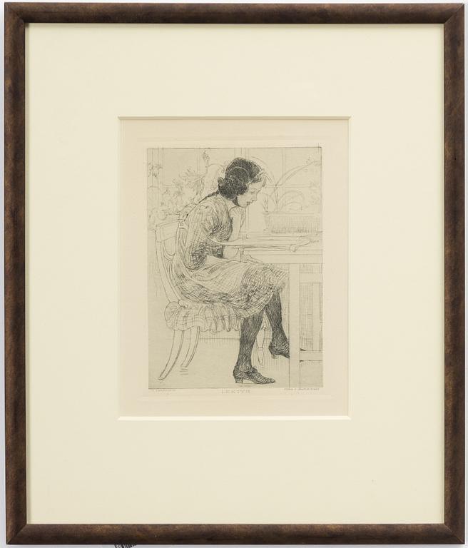 Carl Larsson, "Lektyr".