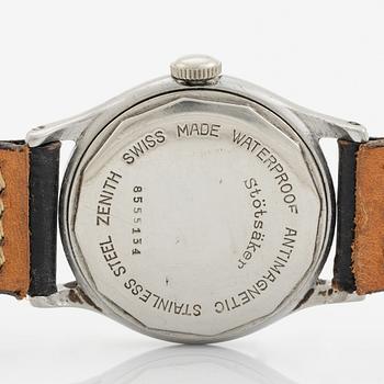 Zenith, "Stötsäker", armbandsur, 33 mm.