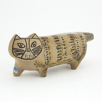 Lisa Larson, figurin, stengods, "Katt" ur serien "Stora zoo", Gustavsberg.